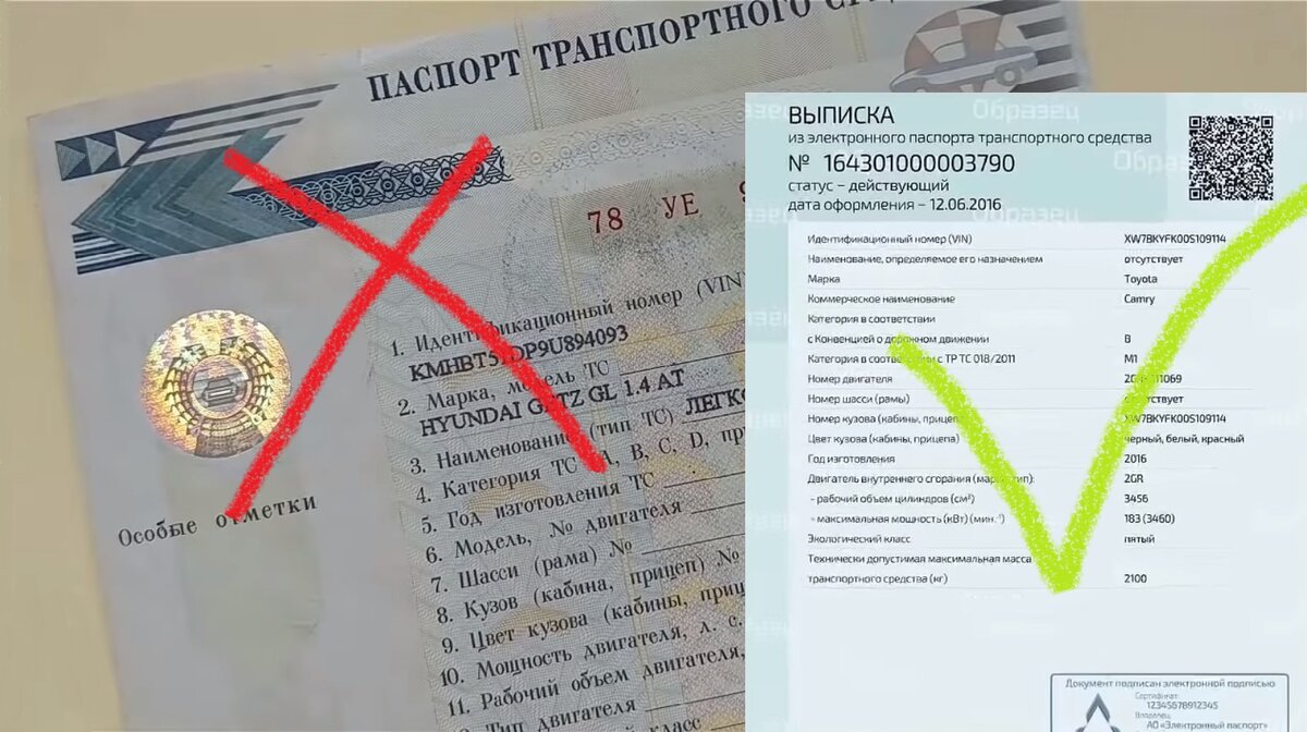 получить выписку электронного птс